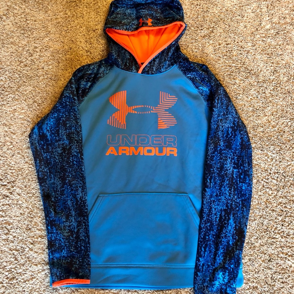 Boys blue under armor hoodie